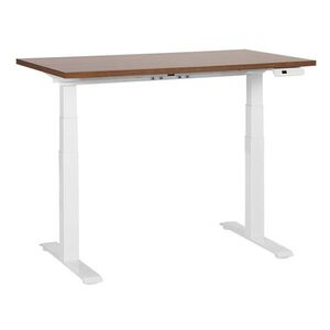 Beliani PSACÍ STŮL hnědobílý 120/72 cm elektrický výškově nastavitelný Destin III obraz