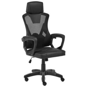 Beliani KANCELÁŘSKÁ ŽIDLE Umělá kůže Černá Ignis obraz