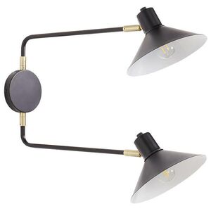 Beliani NÁSTĚNNÁ LAMPA Černá Kadassa obraz