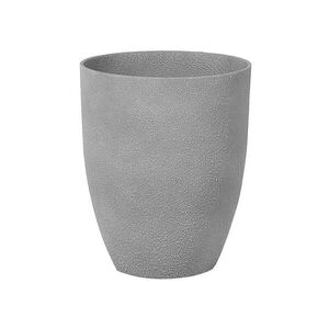 Beliani KVĚTINÁČ světle šedý kulatý 35/35/42 cm Croton obraz