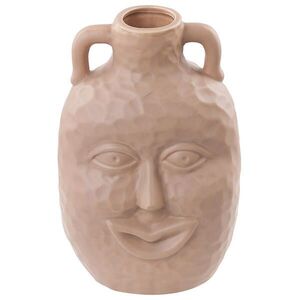 Beliani KVĚTINOVÁ VÁZA Porcelán béžová Veria obraz