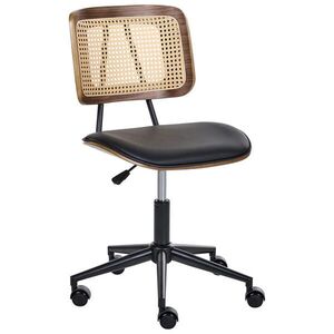 Beliani KANCELÁŘSKÁ ŽIDLE Umělá kůže Černá Ardo obraz