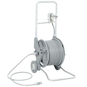 Outsunny VOZÍK NA HADICI plastový šedý 45/44/78 cm obraz