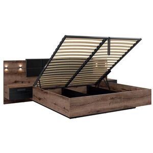 Petits-meubles BOXSPRING POSTEL 180/200 Romane Dřevo a černá obraz