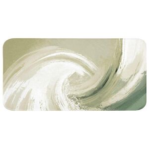 OnlyWow KOUPELNOVÁ PŘEDLOŽKA Abstraktní - Tahy štětcem - Vlny - Zelená 120x60 cm obraz