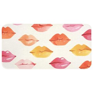 OnlyWow KOUPELNOVÁ PŘEDLOŽKA Rty - barevné - lesklé 120x60 cm obraz