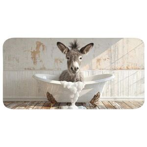 OnlyWow KOUPELNOVÁ PŘEDLOŽKA Osel - Zvířata - Vana - Pěna 120x60 cm obraz