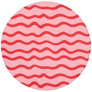 OnlyWow KOUPELNOVÁ PŘEDLOŽKA Hravé - Vzor - Červená 70x70 cm obraz