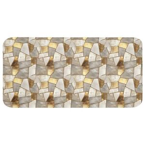 OnlyWow KOUPELNOVÁ PŘEDLOŽKA Mozaika - Mramor - Zlato 120x60 cm obraz