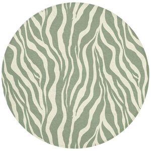 OnlyWow KOUPELNOVÁ PŘEDLOŽKA Zebra - Motiv - zelená 70x70 cm obraz