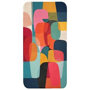 OnlyWow KOUPELNOVÁ PŘEDLOŽKA Tvary - barevné - abstraktní - letadla 60x120 cm obraz