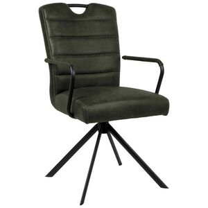 Ambia Home ŽIDLE S PODRUČKAMI, mikrovlákno, černá, tmavě zelená obraz