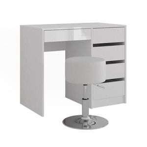 Vicco TOALETNÍ STOLEK Sherry Bílá/bílý vysoký lesk 89.8 cm s stoličkou obraz