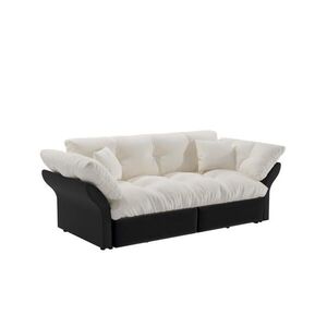 Urban Meuble ROZKLÁDACÍ POHOVKA z veluru v prošívaném designu, funkce 3 v 1 a postel Queen-Size obraz