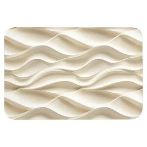 OnlyWow KOUPELNOVÁ PŘEDLOŽKA Linie - Vlnité - Krémové 90x60 cm obraz