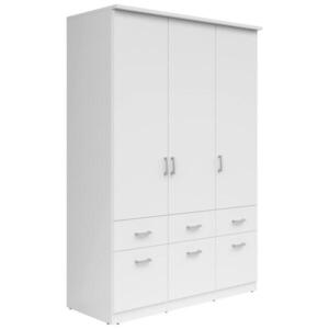 Livetastic ŠATNÍ SKŘÍŇ, bílá, 136/199/58 cm obraz