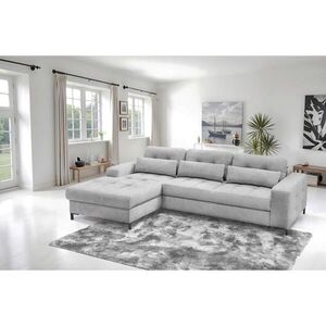 MID.YOU ROHOVÁ SEDAČKA, textil, světle šedá obraz