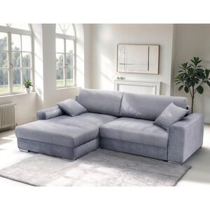 MID.YOU ROHOVÁ SEDAČKA, textil, modrošedá obraz