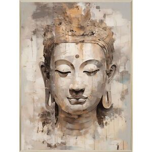 Euroart KOVOVÝ OBRAZ, buddha, 60/80/4 cm obraz