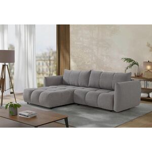 MID.YOU ROHOVÁ ROZKLÁDACÍ POHOVKA, plast, textil, kompozitní dřevo, šedá obraz
