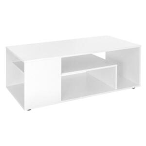 ML-DESIGN KONZOLOVÝ STOLEK 110x50x41 cm bílý s 3 policemi, moderní obraz