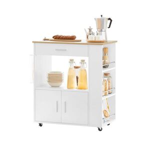 SoBuy KUCHYŇSKÝ VOZÍK s 1 zásuvkou Bílá 82x46x88cm Moderní obraz