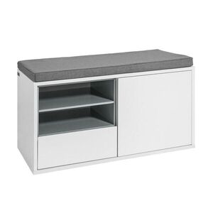 SoBuy ZÁSUVKOVÝ BOTNÍK Bílá 80x35x46cm Moderní obraz
