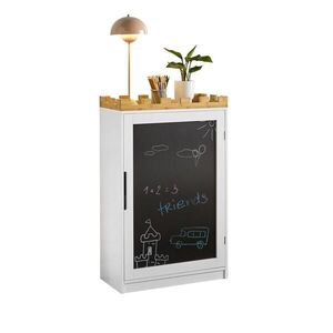 SoBuy HRAČKOBOKS s 1 dveřmi Bílá 63x30x100cm Nordický obraz