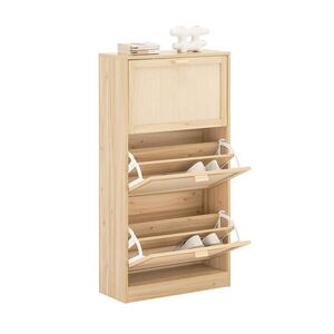 SoBuy BOTNÍK se třemi dveřmi Dřevo 24x59.99x118.01cm Funkční obraz