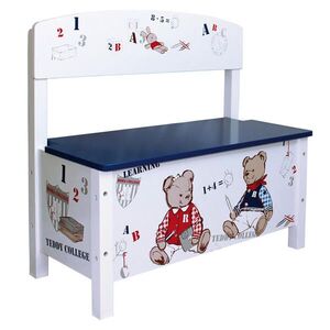Roba DĚTSKÁ TRUHLOVÁ LAVICE Teddy College obraz