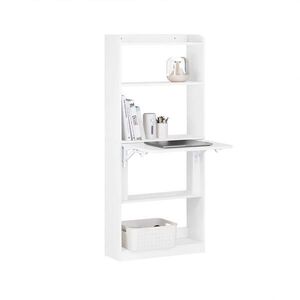 SoBuy POČÍTAČOVÝ STŮL s 1 dveřmi Bílá 60x58x145cm Minimalistický obraz