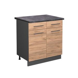 Vicco SPODNÍ SKŘÍŇKA KUCHYŇSKÉ LINKY Fame-Line Zlatý mocný dub 80 cm , PD Antracit obraz