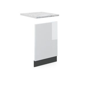 Vicco PŘEDNÍ PANEL R-Line Bílá vysoký lesk 45 cm , PD Mramor obraz