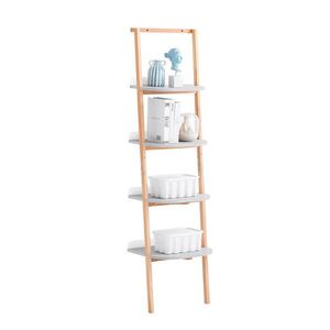SoBuy KNIHOVNA se 4 policemi 44x39x170cm Nordický obraz