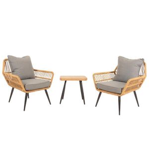 MCW POLY-RATTAN SADA Šedá obraz