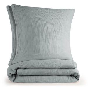 Blumtal POVLEČENÍ mušelín, 100% bavlna, 2x 135/200 cm & 2x 80/80 cm, modrá obraz
