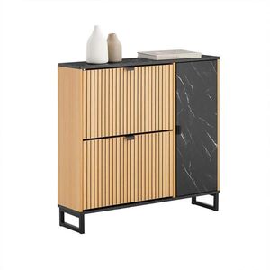 SoBuy BOTNÍK se 2 zásuvkami 90x24x88cm Moderní obraz