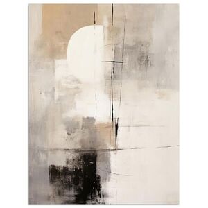 MuchoWow PLAKÁT Abstraktní - Umění - šedá 60x80 cm obraz