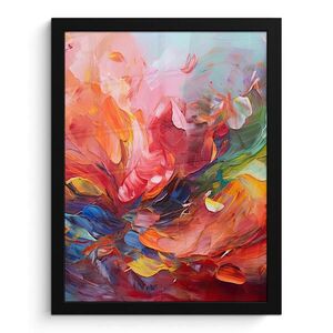 MuchoWow PLAKÁT V RÁMU Olejomalba - Umění - Abstraktní - Barevné 30x40 cm obraz