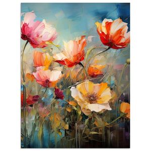 MuchoWow PLAKÁT Květiny - Akvarel - Umění - Botanické - Příroda 60x80 cm obraz