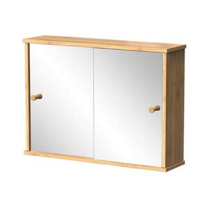 Vicco KOUPELNOVÁ ZRCADLOVÁ SKŘÍŇKA Mireo Bambus 55 x 40 cm se 2 posuvnými dveřmi obraz