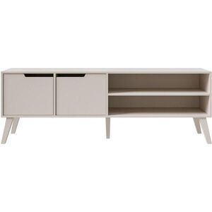 Beautysofa NÍZKÁ komoda Norel se 2 dvířky, 160 cm, kašmír obraz