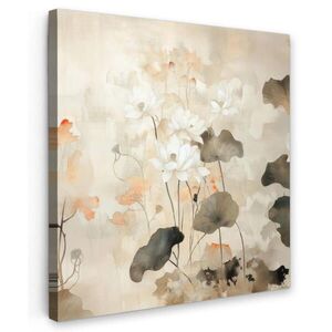 MuchoWow OBRAZ NA PLÁTNĚ Květiny - Japonsko - Wabi sabi 50x50 cm obraz