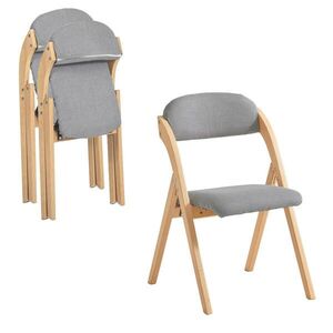 SoBuy SKLÁDACÍ ŽIDLE sada 2 kusů 41.5x47.5x77cm Nordický obraz