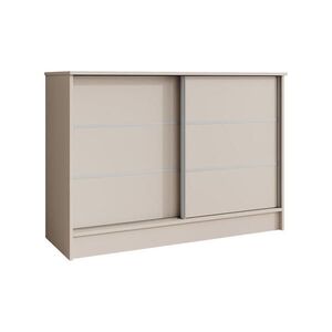 Beautysofa KOMODA Mirela se 2 posuvnými dvířky, 120 cm, kašmír obraz