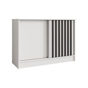 Beautysofa KOMODA Horizon se 2 posuvnými dvířky, bílá, 120 cm obraz