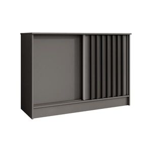 Beautysofa KOMODA Horizon se 2 posuvnými dvířky, grafit, 120 cm obraz