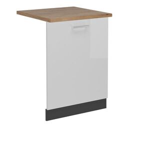 Vicco PŘEDNÍ PANEL R-Line Bílá vysoký lesk 60 cm , PD Dub obraz