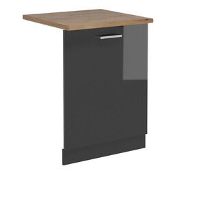 Vicco ČELNÍ PANEL MYČKY R-Line Antracitový vysoký lesk 60 cm , PD Dub obraz
