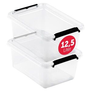 BOXXivo ÚLOŽNÉ boxy s víkem 12, 5 l v sadě po 2 ks obraz